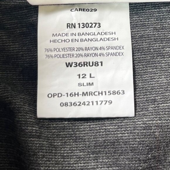 Lee Riders Comfort Waist Mid-Rise Slim Fit Pants Womens 12L Gray New Skinny Leg - Picture 7 of 10